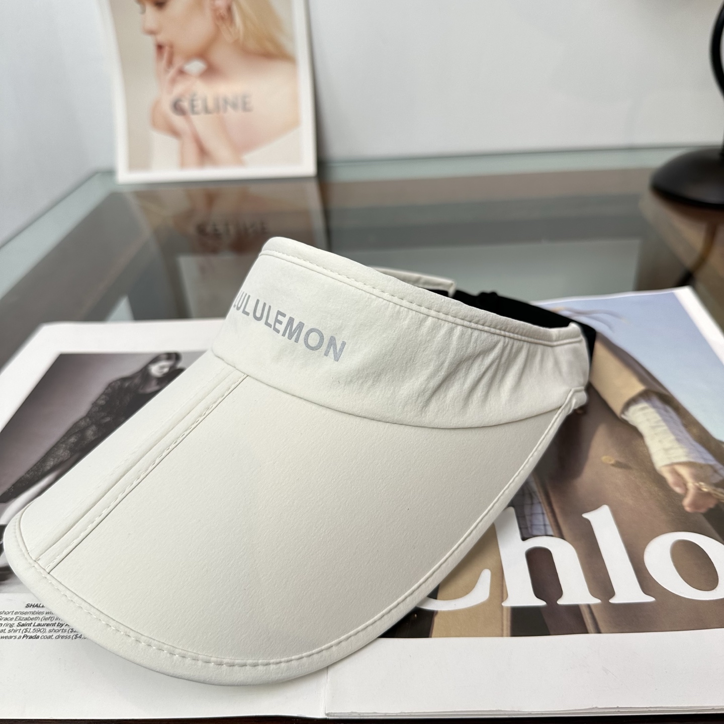 lululemon 防晒空顶帽子女夏季时尚大帽 檐遮阳帽防紫外线女