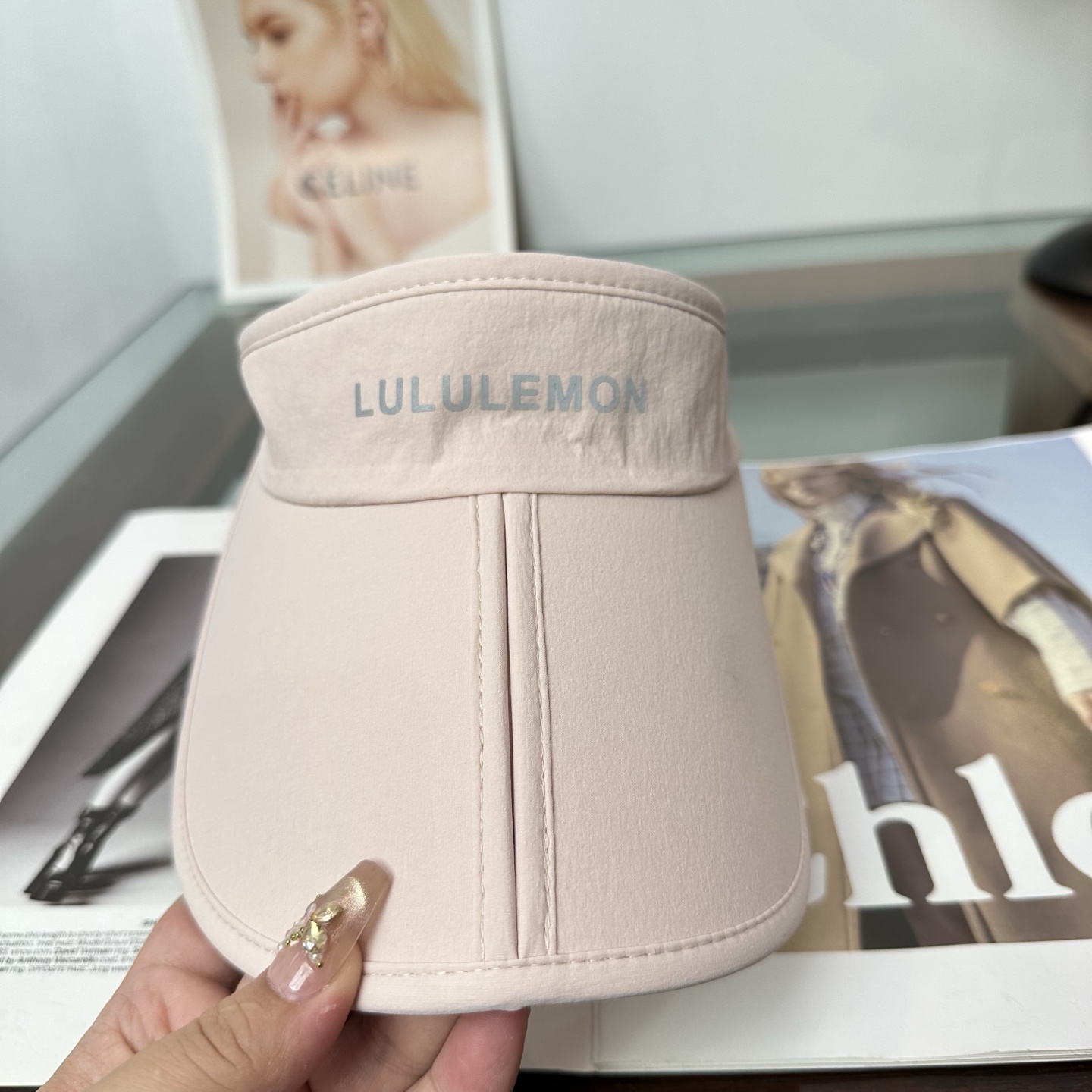lululemon 防晒空顶帽子女夏季时尚大帽 檐遮阳帽防紫外线女
