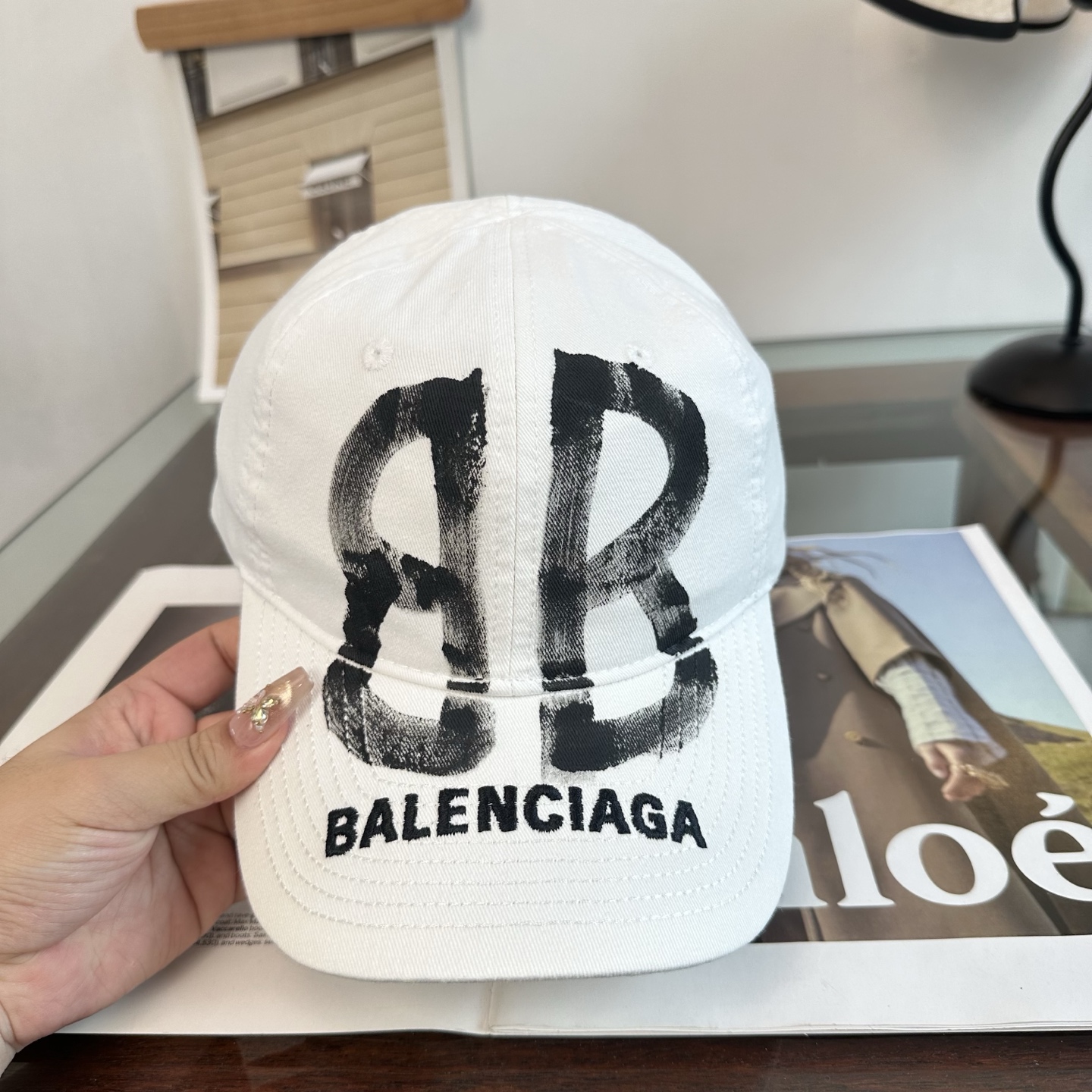 新品Balenciaga 巴黎世家字母新款棒球帽 现货秒发🧢简约时尚超级无敌好看的帽子！情侣款！