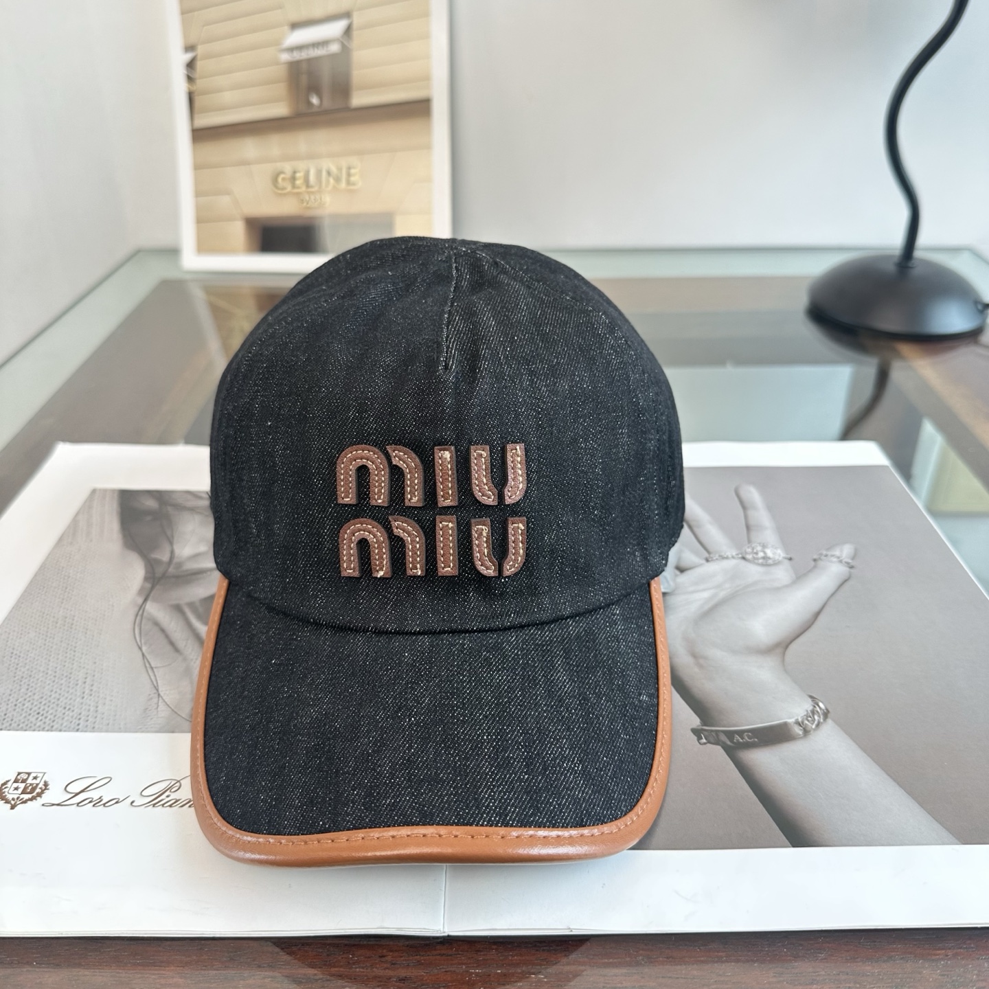 谬谬miumiu 原单 新款棒球帽，正品开模订制，原版做工细致质量超赞！
