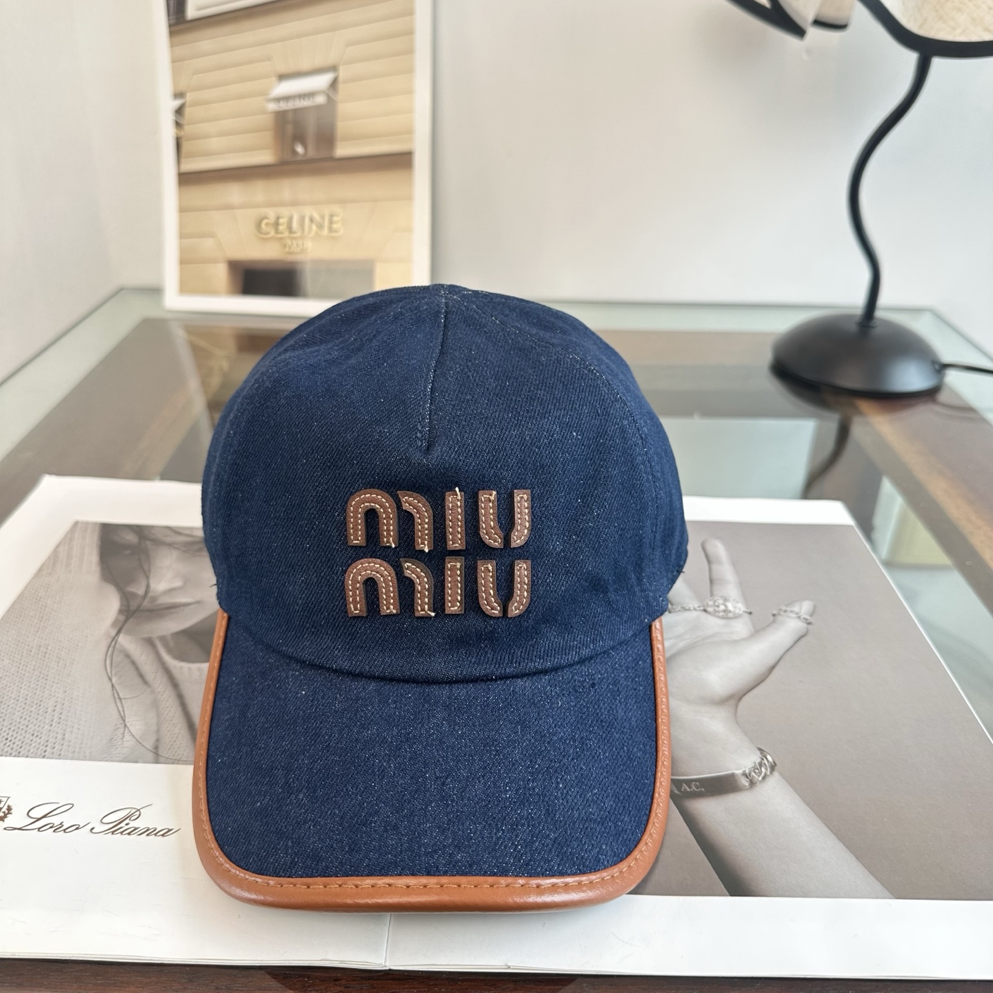 谬谬miumiu 原单 新款棒球帽，正品开模订制，原版做工细致质量超赞！