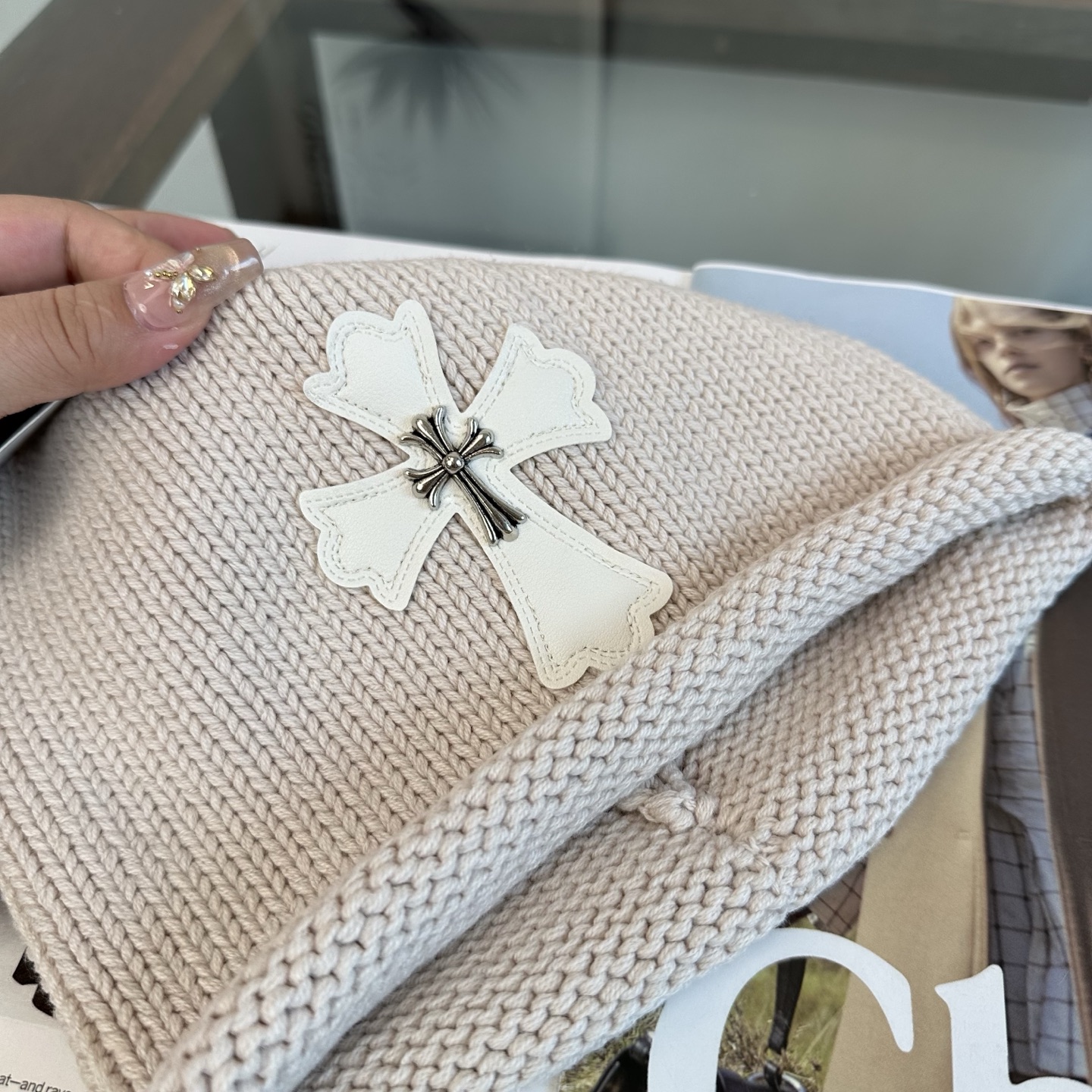 克罗心 👒 秋冬新款针织毛线帽，超火爆💖质感一流，出街超好搭配！减龄神器