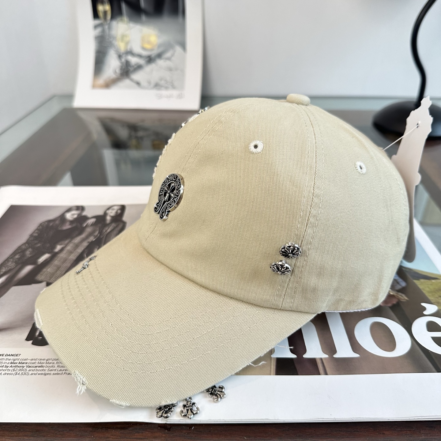 Chrome hearts 克罗心 新款十字架 高品质棒球帽，高端定制版！网红时尚博主同款！墙裂推荐！质量巨好！谁戴谁好