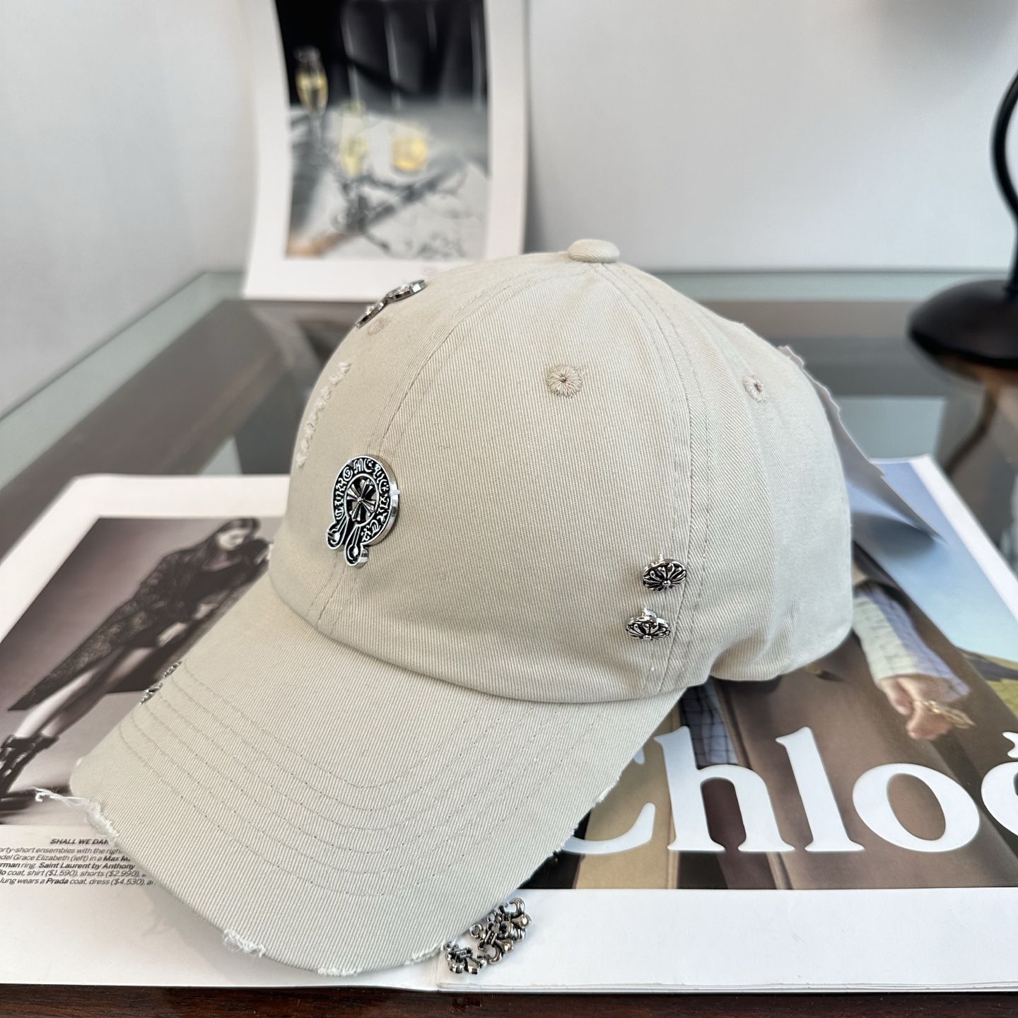 Chrome hearts 克罗心 新款十字架 高品质棒球帽，高端定制版！网红时尚博主同款！墙裂推荐！质量巨好！谁戴谁好