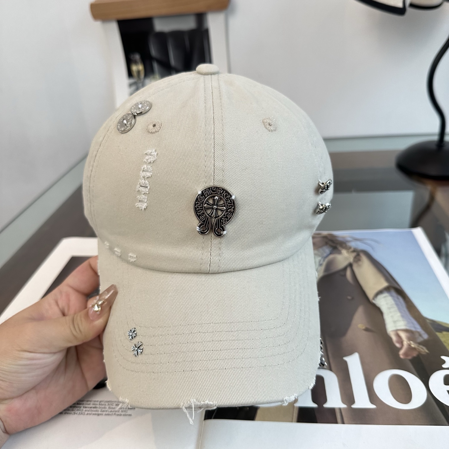 Chrome hearts 克罗心 新款十字架 高品质棒球帽，高端定制版！网红时尚博主同款！墙裂推荐！质量巨好！谁戴谁好