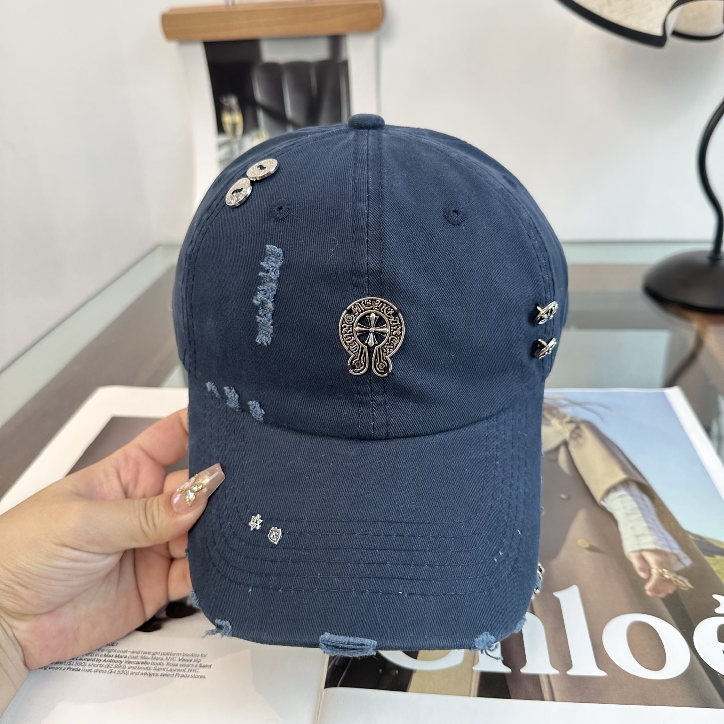 Chrome hearts 克罗心 新款十字架 高品质棒球帽，高端定制版！网红时尚博主同款！墙裂推荐！质量巨好！谁戴谁好