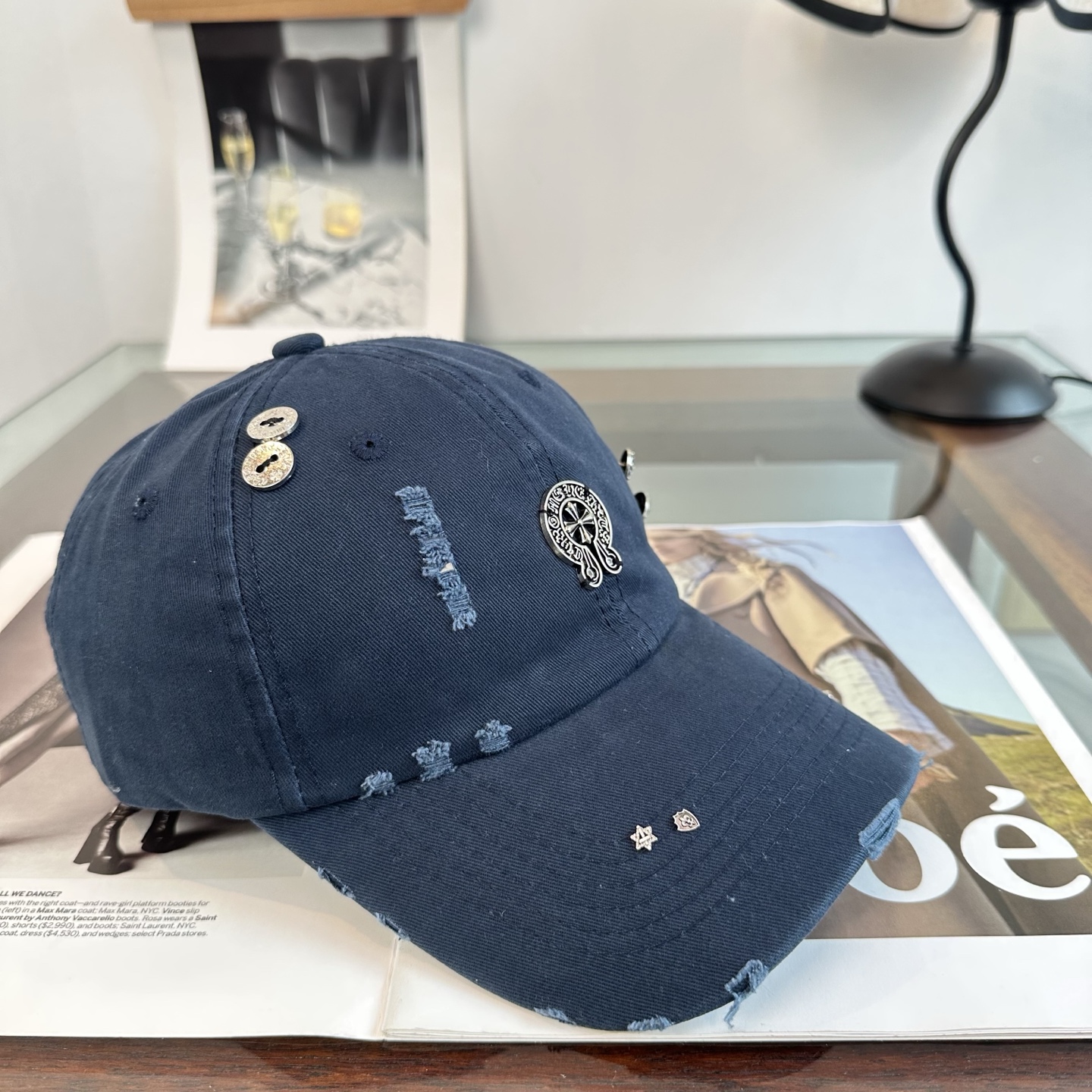 Chrome hearts 克罗心 新款十字架 高品质棒球帽，高端定制版！网红时尚博主同款！墙裂推荐！质量巨好！谁戴谁好
