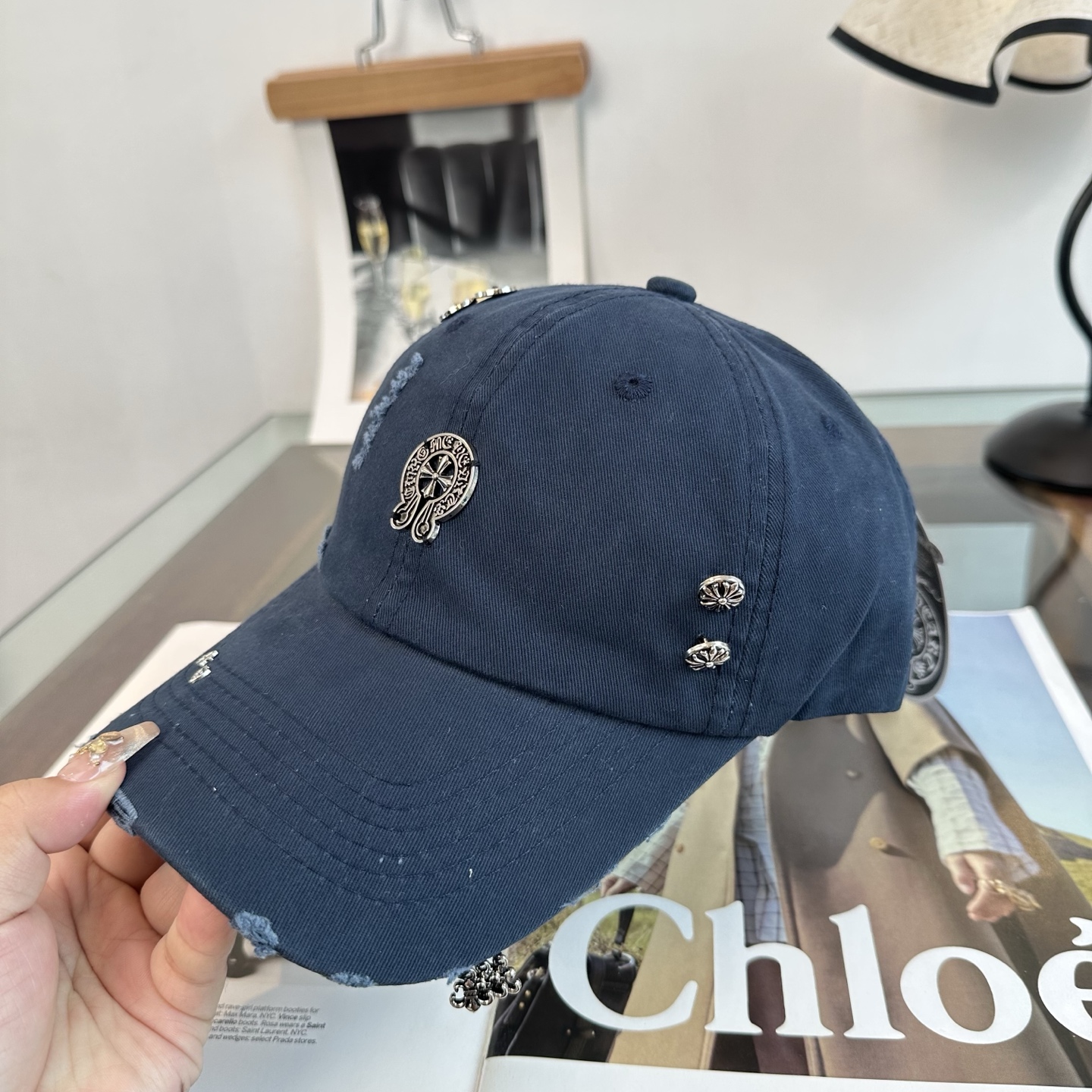 Chrome hearts 克罗心 新款十字架 高品质棒球帽，高端定制版！网红时尚博主同款！墙裂推荐！质量巨好！谁戴谁好
