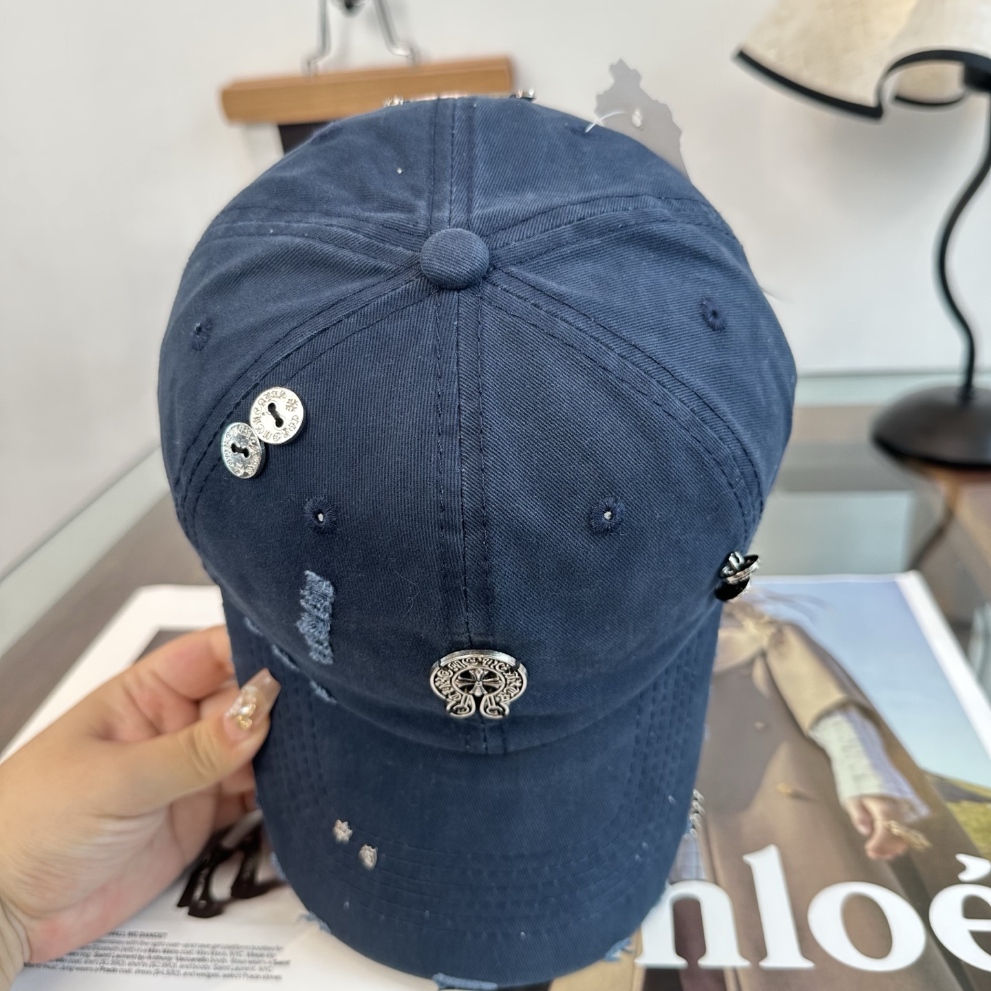 Chrome hearts 克罗心 新款十字架 高品质棒球帽，高端定制版！网红时尚博主同款！墙裂推荐！质量巨好！谁戴谁好