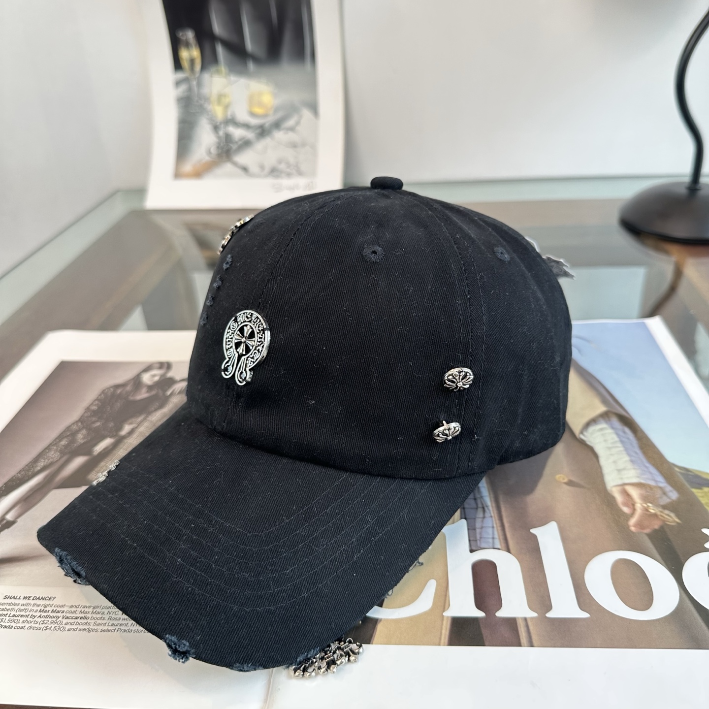 Chrome hearts 克罗心 新款十字架 高品质棒球帽，高端定制版！网红时尚博主同款！墙裂推荐！质量巨好！谁戴谁好