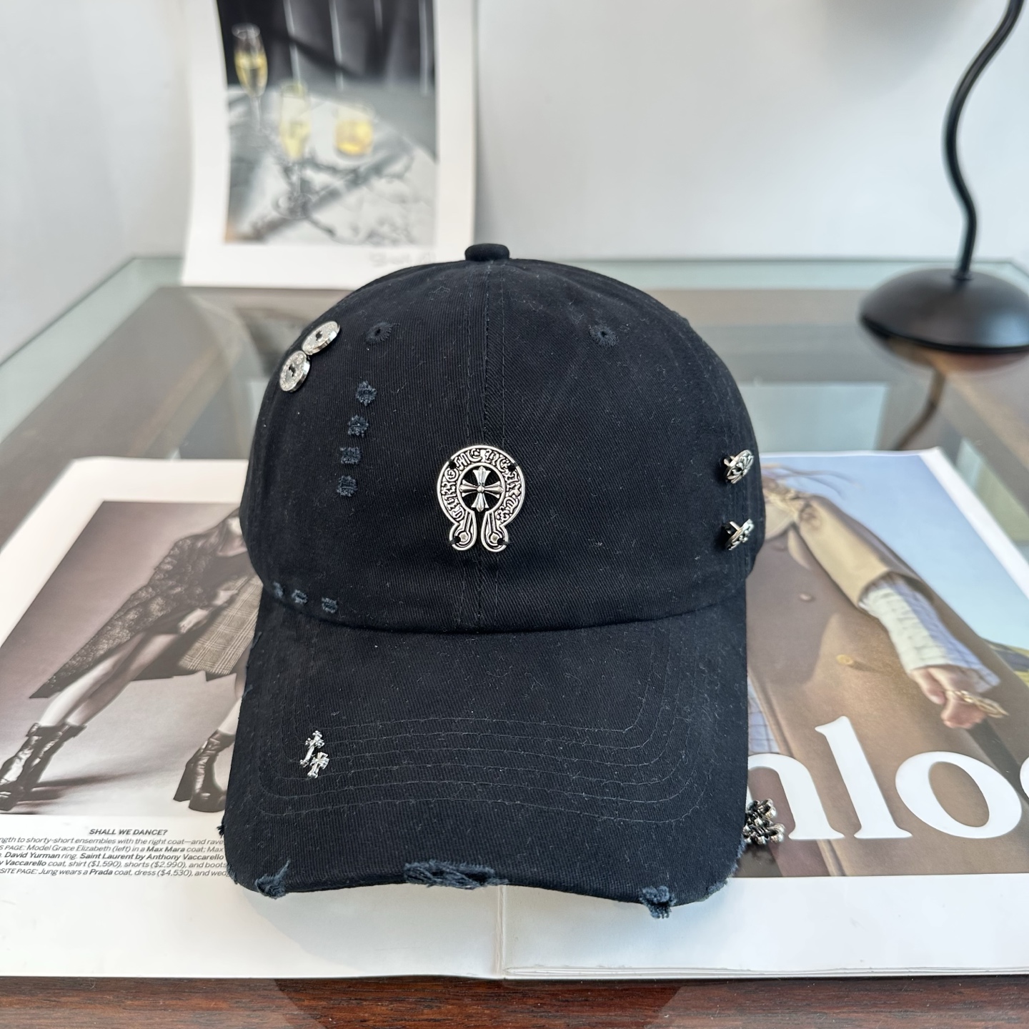 Chrome hearts 克罗心 新款十字架 高品质棒球帽，高端定制版！网红时尚博主同款！墙裂推荐！质量巨好！谁戴谁好
