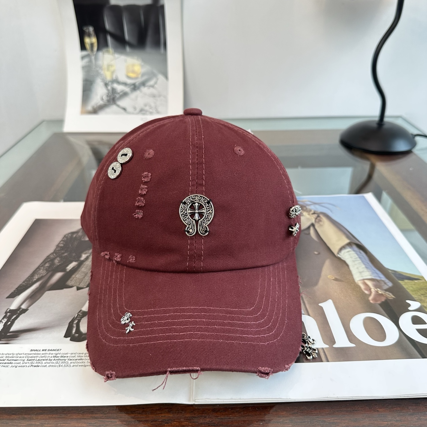 Chrome hearts 克罗心 新款十字架 高品质棒球帽，高端定制版！网红时尚博主同款！墙裂推荐！质量巨好！谁戴谁好