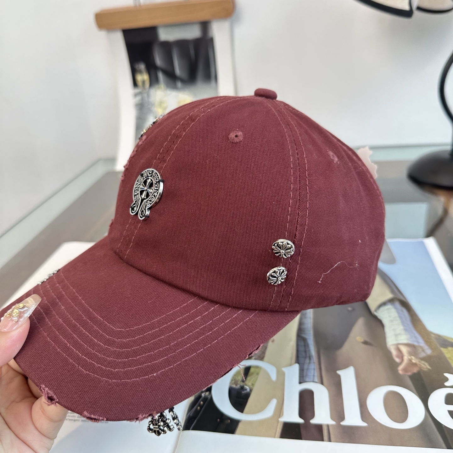 Chrome hearts 克罗心 新款十字架 高品质棒球帽，高端定制版！网红时尚博主同款！墙裂推荐！质量巨好！谁戴谁好