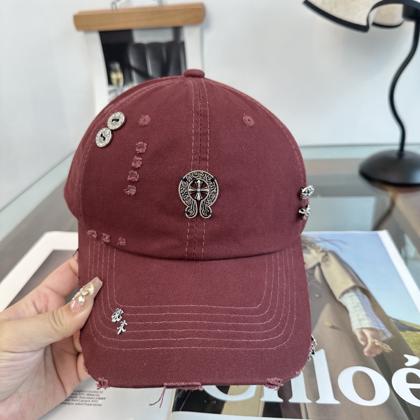 Chrome hearts 克罗心 新款十字架 高品质棒球帽，高端定制版！网红时尚博主同款！墙裂推荐！质量巨好！谁戴谁好
