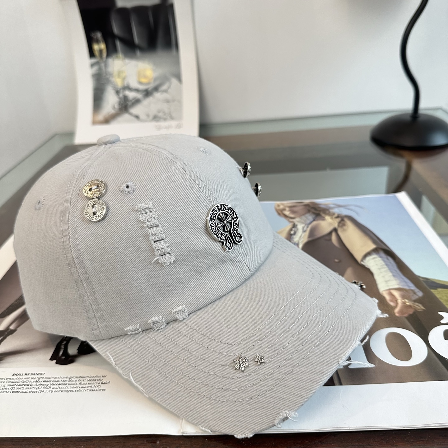 Chrome hearts 克罗心 新款十字架 高品质棒球帽，高端定制版！网红时尚博主同款！墙裂推荐！质量巨好！谁戴谁好
