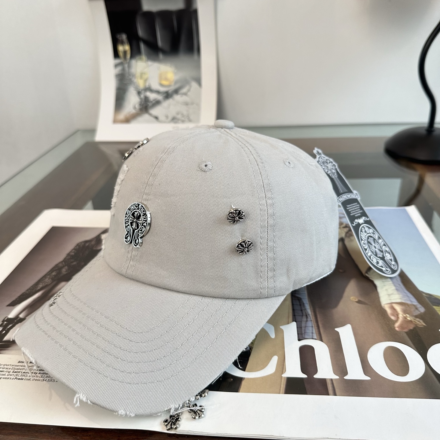 Chrome hearts 克罗心 新款十字架 高品质棒球帽，高端定制版！网红时尚博主同款！墙裂推荐！质量巨好！谁戴谁好