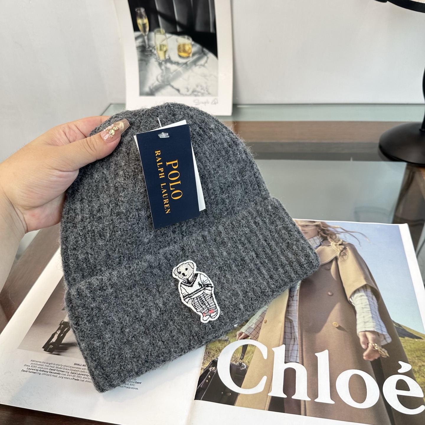 Polo👒 秋冬新款针织毛线帽，超火爆💖质感一流，出街超好搭配！减龄神器