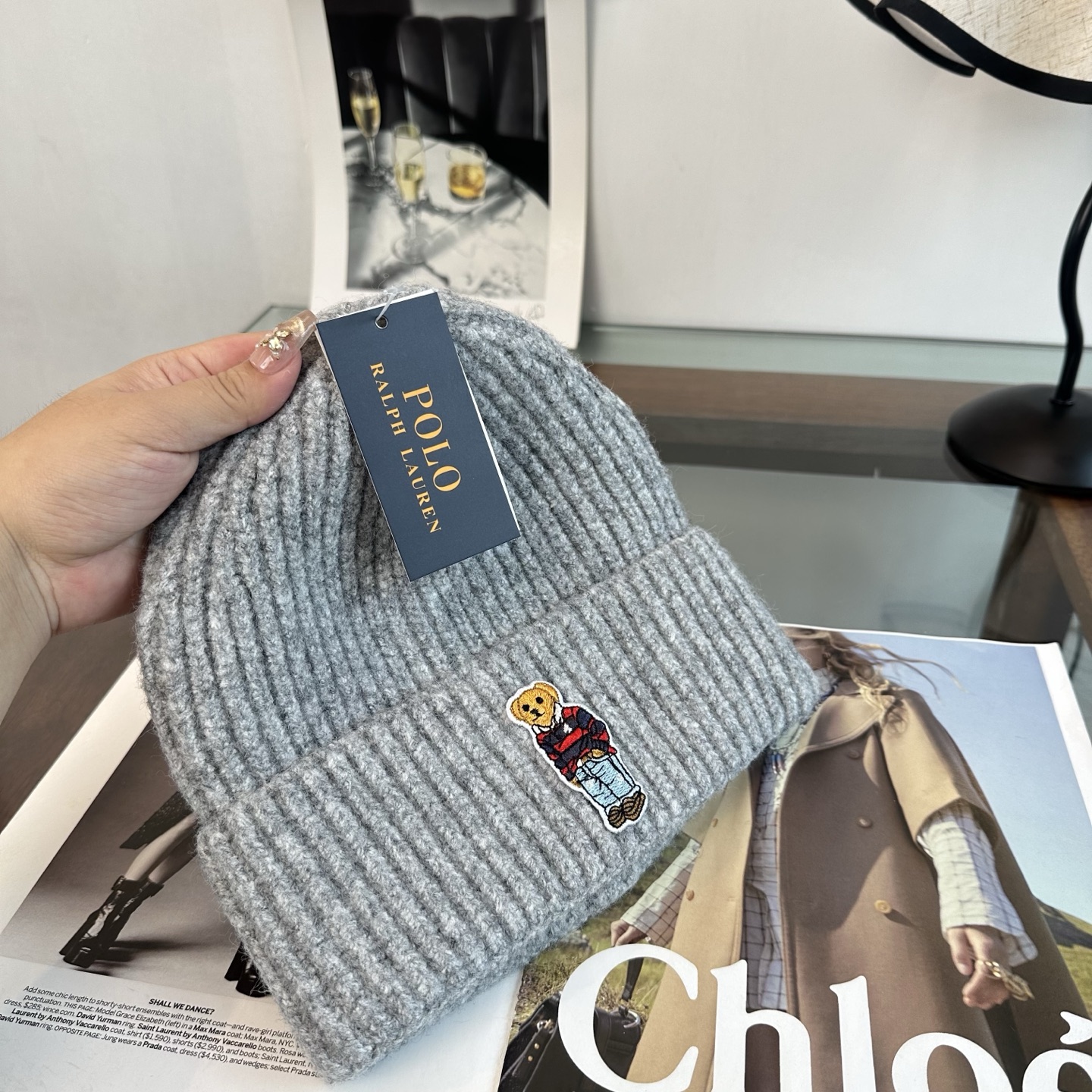 Polo👒 秋冬新款针织毛线帽，超火爆💖质感一流，出街超好搭配！减龄神器