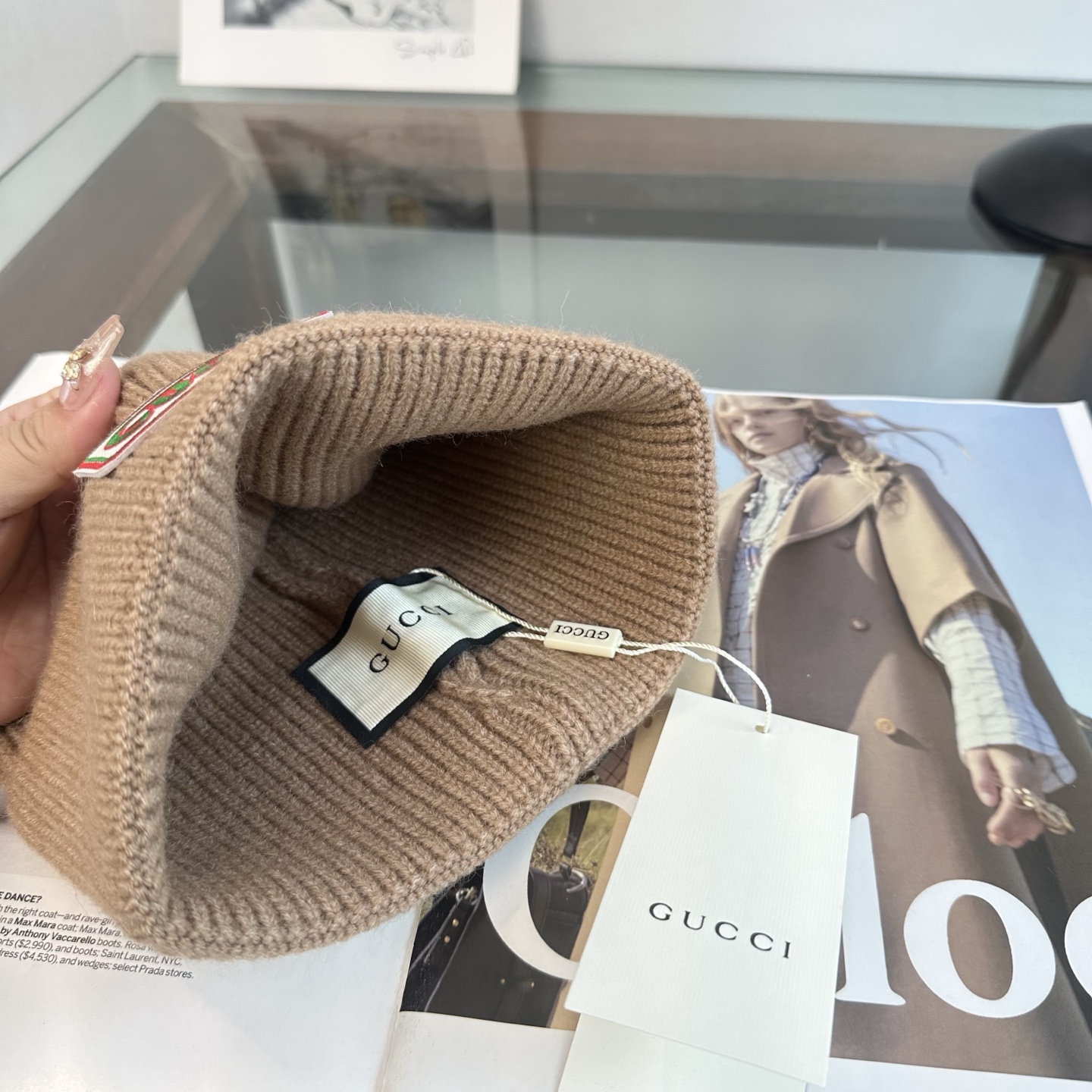 GUCCI古奇👒 秋冬新款针织毛线帽，超火爆💖质感一流，出街超好搭配！减龄神器