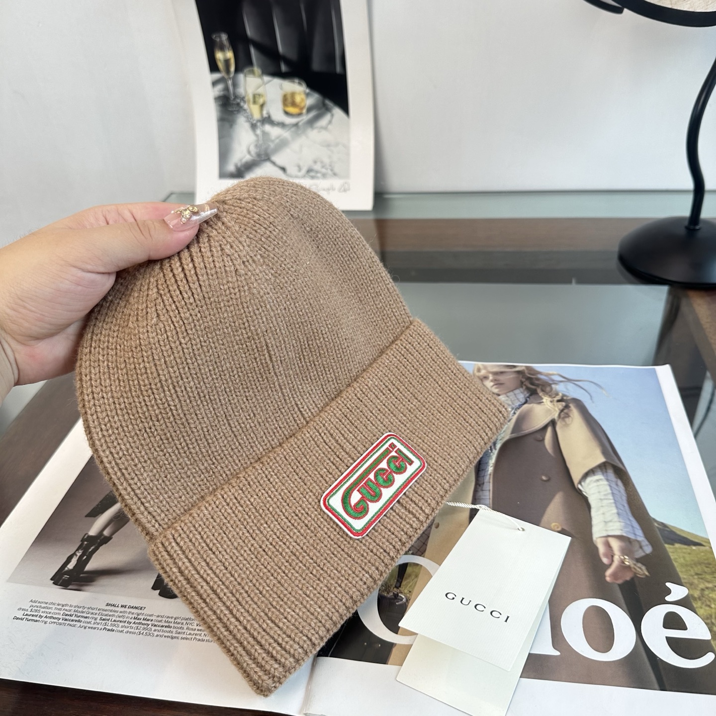 GUCCI古奇👒 秋冬新款针织毛线帽，超火爆💖质感一流，出街超好搭配！减龄神器