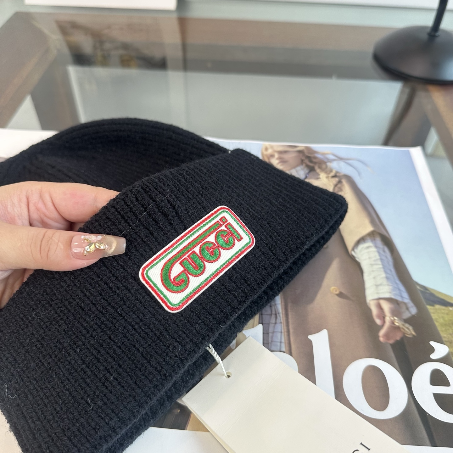 GUCCI古奇👒 秋冬新款针织毛线帽，超火爆💖质感一流，出街超好搭配！减龄神器