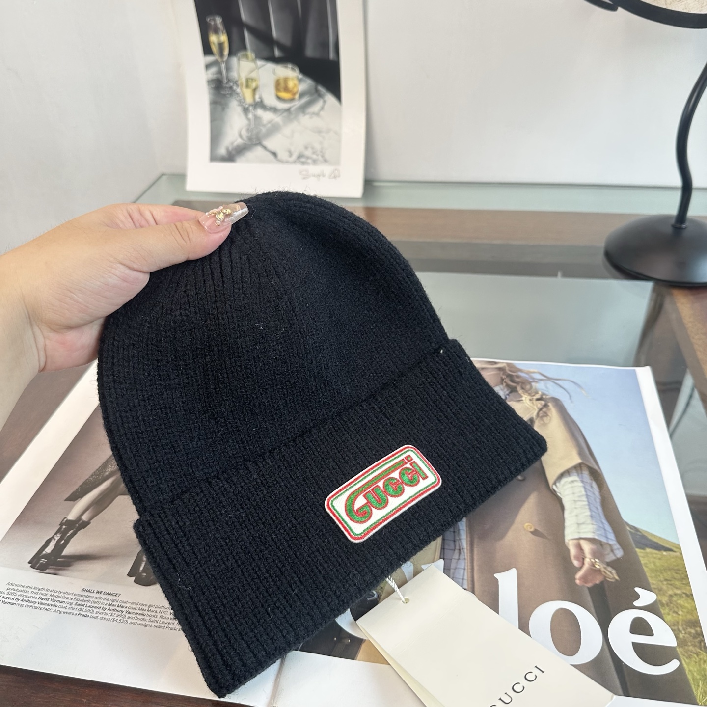 GUCCI古奇👒 秋冬新款针织毛线帽，超火爆💖质感一流，出街超好搭配！减龄神器