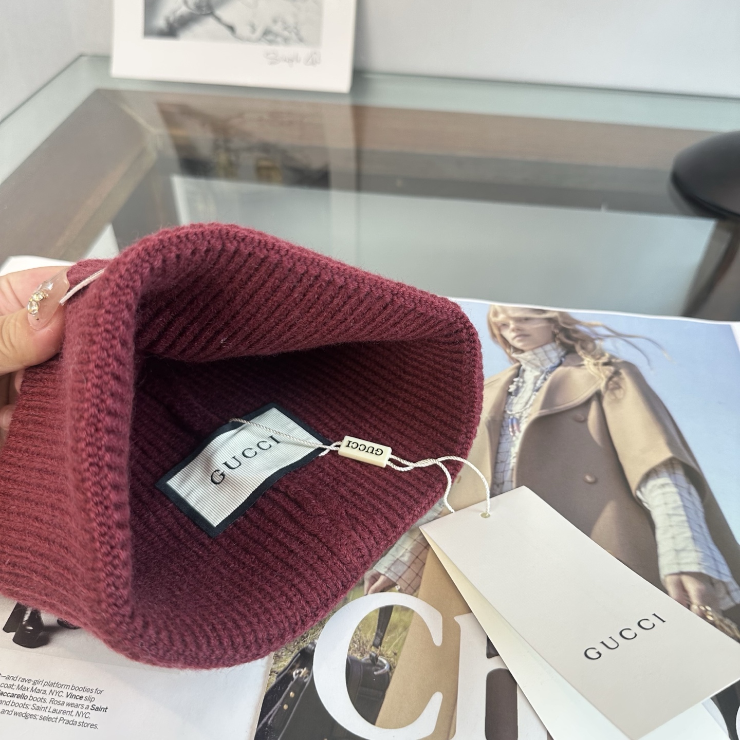 GUCCI古奇  👒 秋冬新款针织毛线帽，超火爆💖质感一流，出街超好搭配！减龄神器