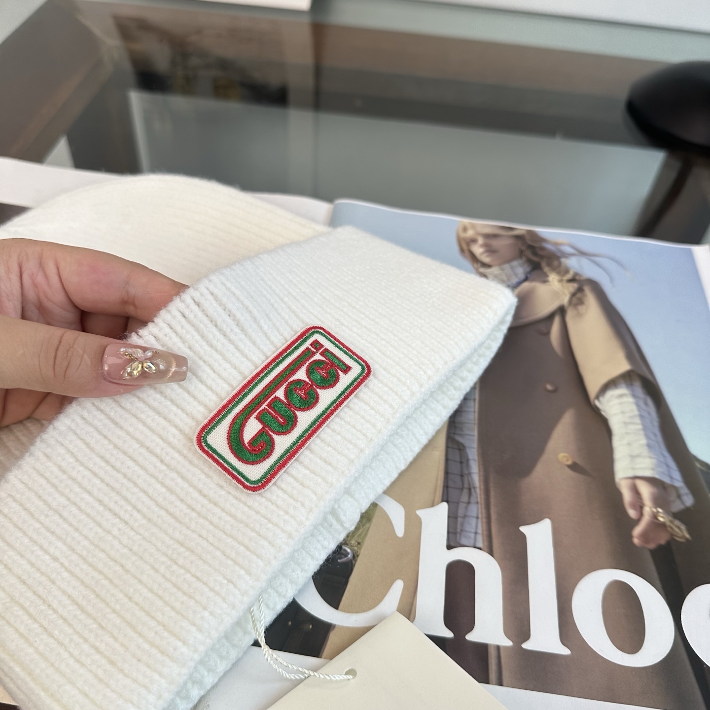 GUCCI古奇  👒 秋冬新款针织毛线帽，超火爆💖质感一流，出街超好搭配！减龄神器