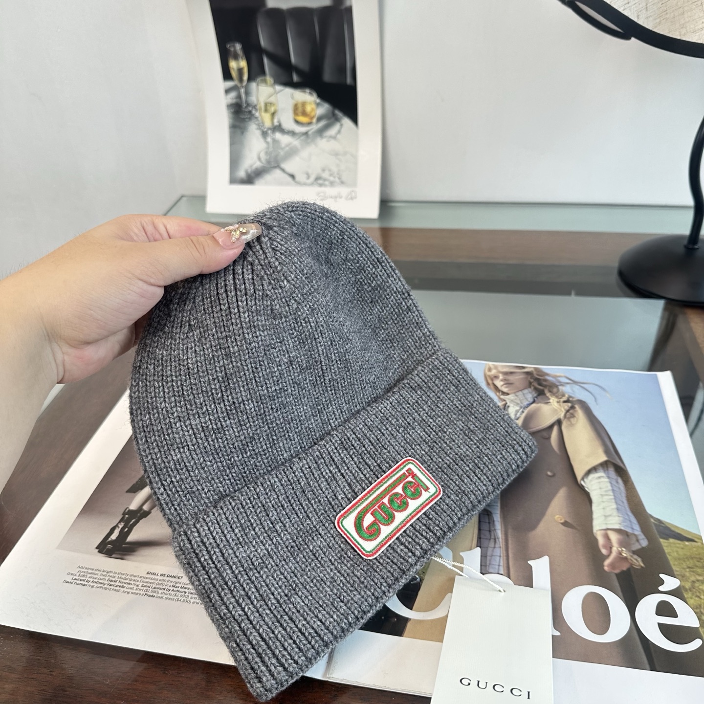 GUCCI古奇  👒 秋冬新款针织毛线帽，超火爆💖质感一流，出街超好搭配！减龄神器