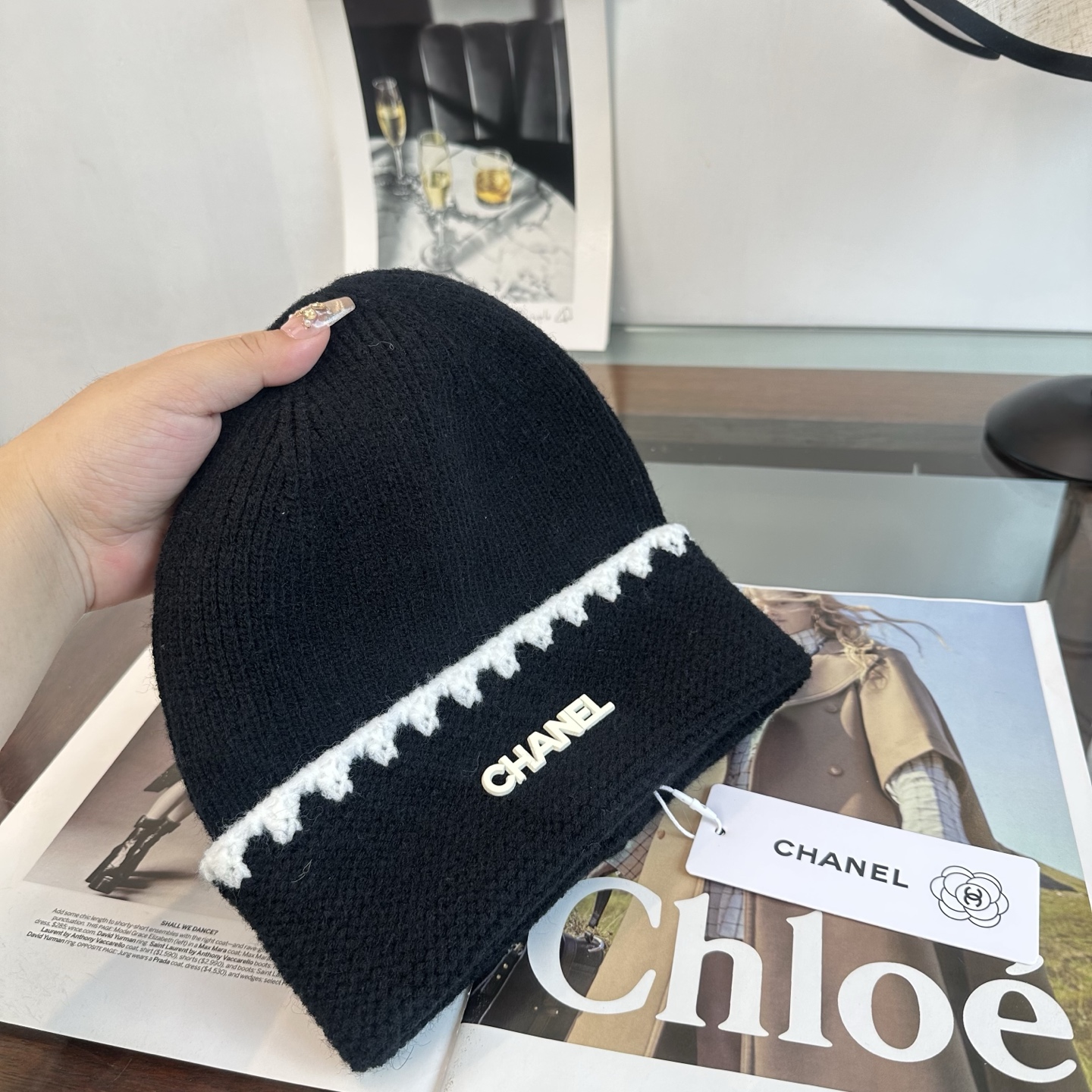 CHANEL香奈儿 秋冬新款针织毛线帽，超火爆💖质感一流，出街超好搭配！减龄神器