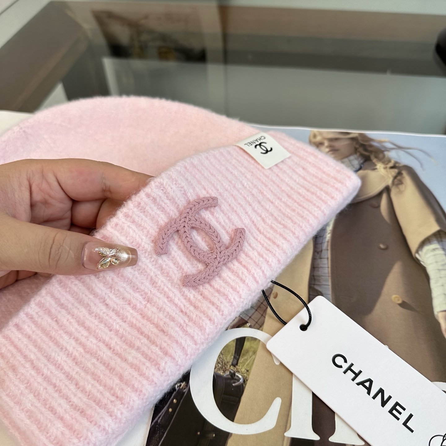 CHANEL香奈儿 秋冬新款针织毛线帽，超火爆💖质感一流，出街超好搭配！减龄神器