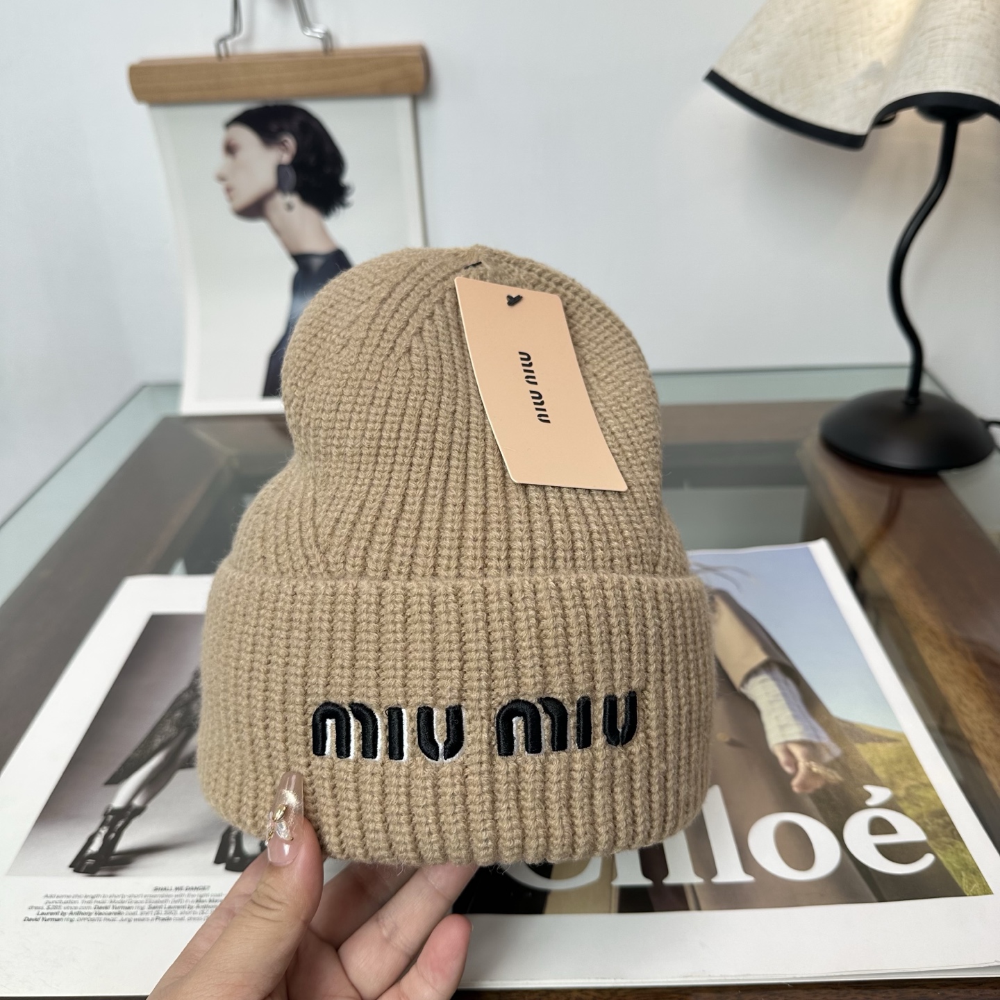 缪缪miumiu 秋冬新款针织毛线帽，超火爆💖质感一流，出街超好搭配！减龄神器