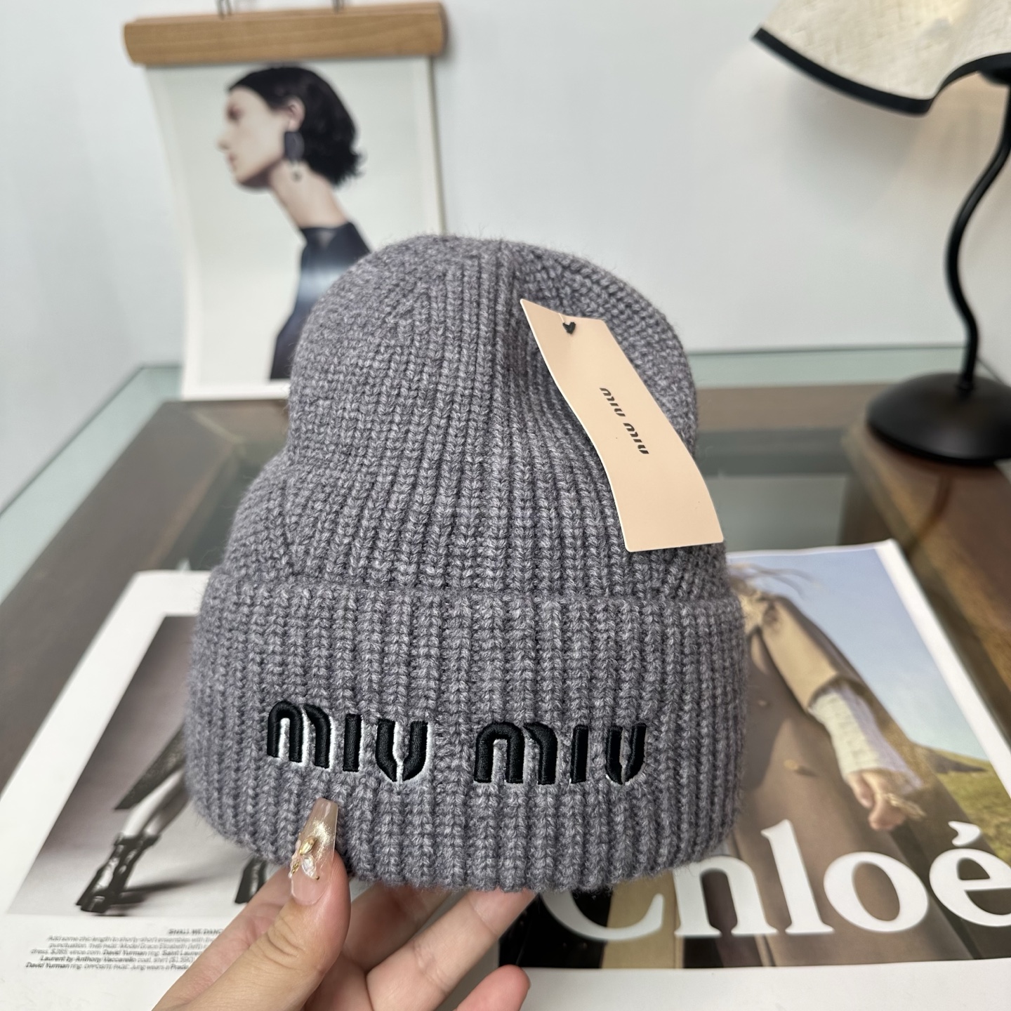 缪缪miumiu 秋冬新款针织毛线帽，超火爆💖质感一流，出街超好搭配！减龄神器