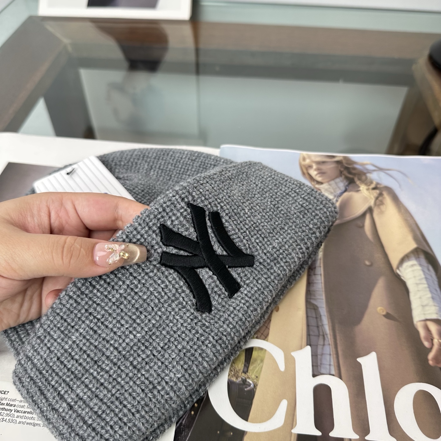 NY 秋冬新款针织毛线帽，超火爆💖质感一流，出街超好搭配！减龄神器