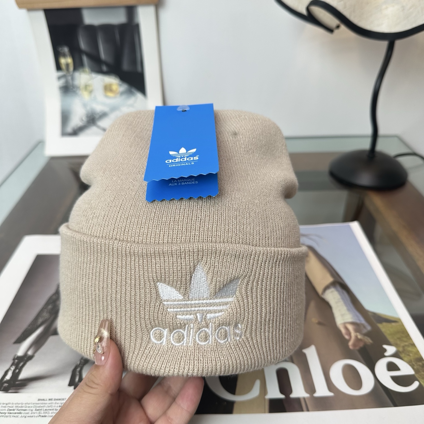 阿迪达斯 👒 秋冬新款针织毛线帽，超火爆💖质感一流，出街超好搭配！减龄神器