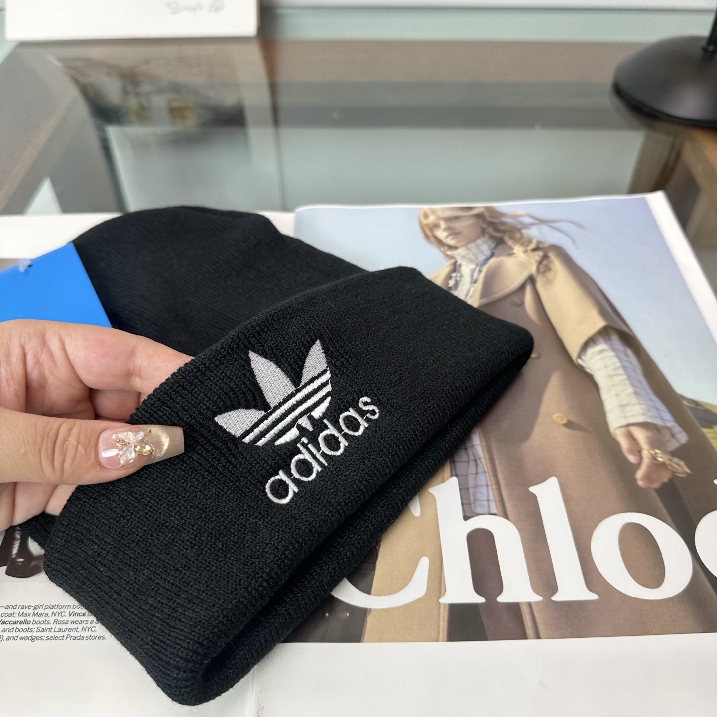 阿迪达斯 👒 秋冬新款针织毛线帽，超火爆💖质感一流，出街超好搭配！减龄神器