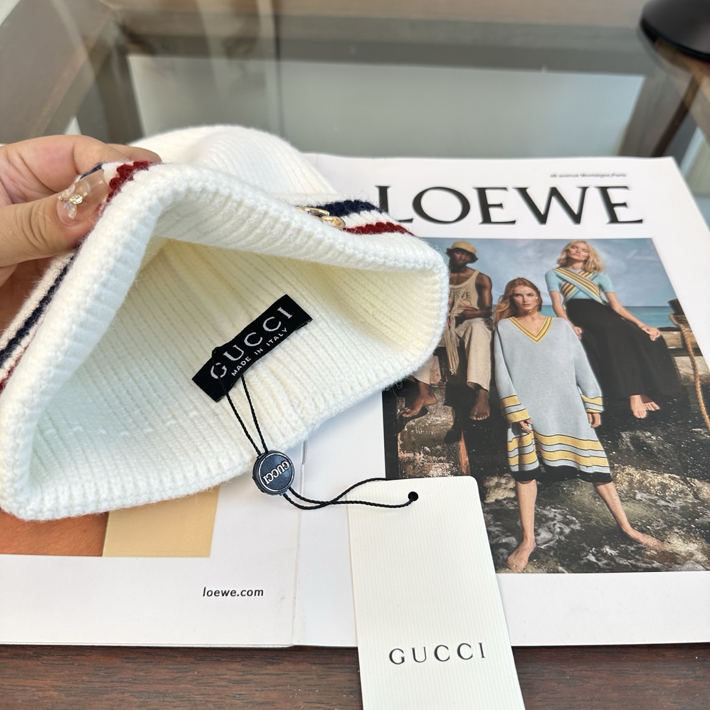GUCCI 古奇 秋冬新款针织毛线帽，超火爆💖质感一流，出街超好搭配！减龄神器
