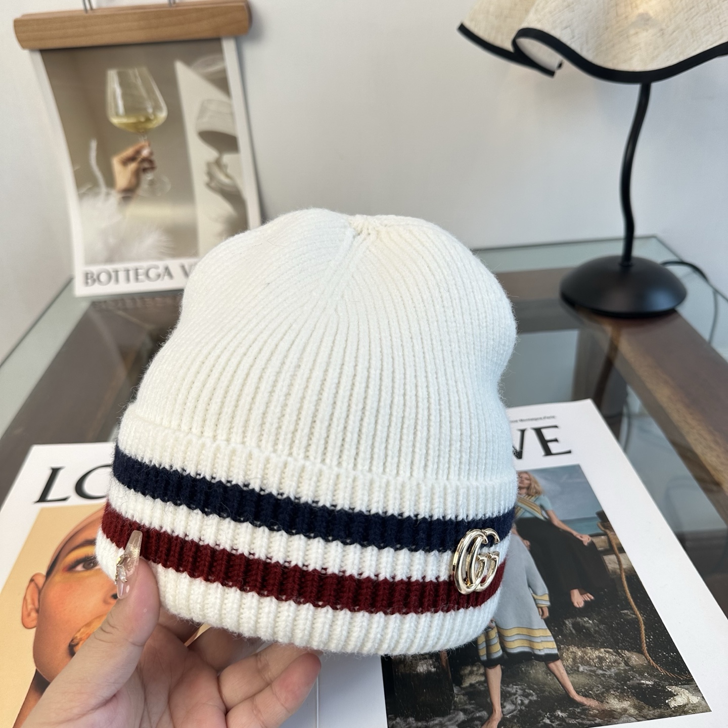 GUCCI 古奇 秋冬新款针织毛线帽，超火爆💖质感一流，出街超好搭配！减龄神器