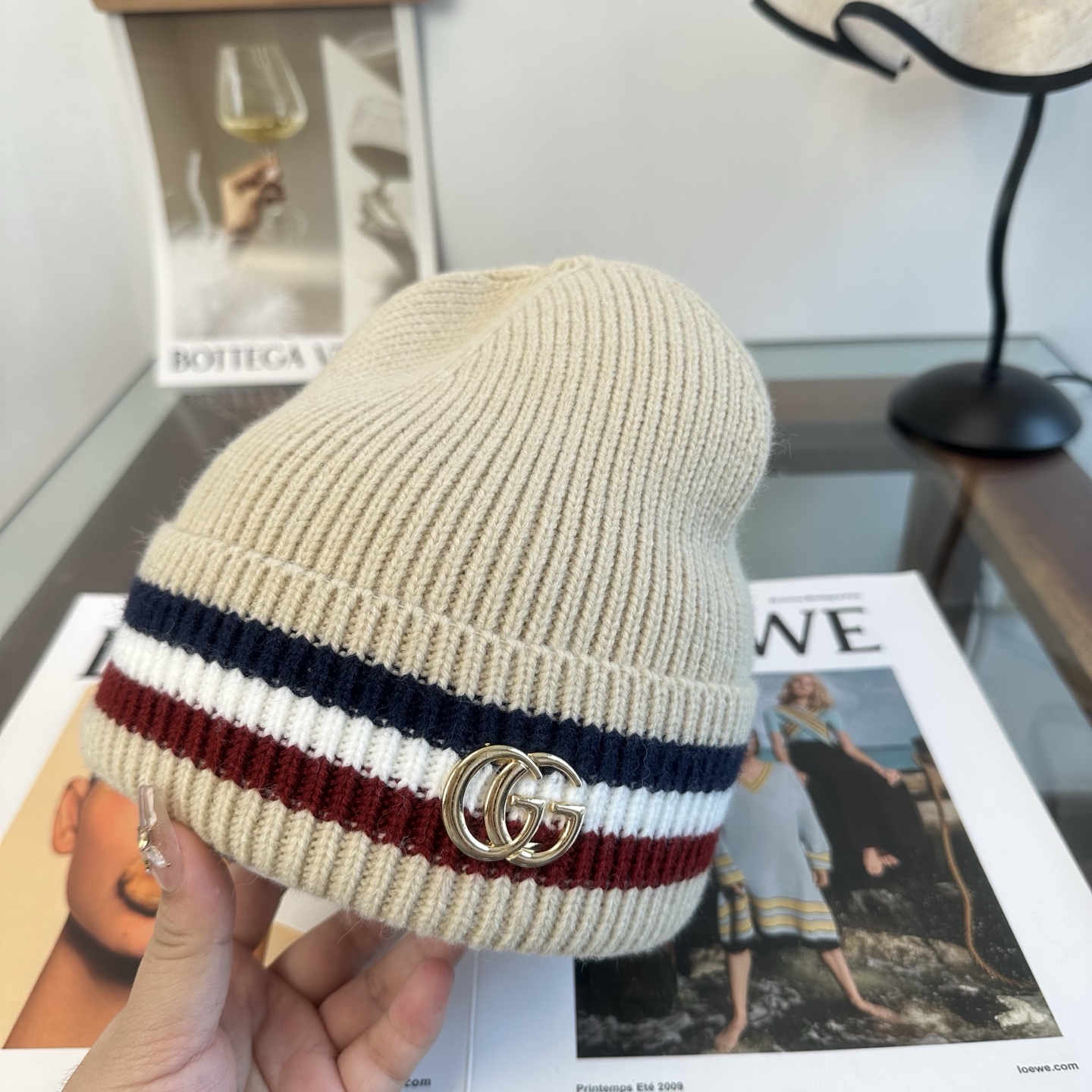 GUCCI 古奇 秋冬新款针织毛线帽，超火爆💖质感一流，出街超好搭配！减龄神器