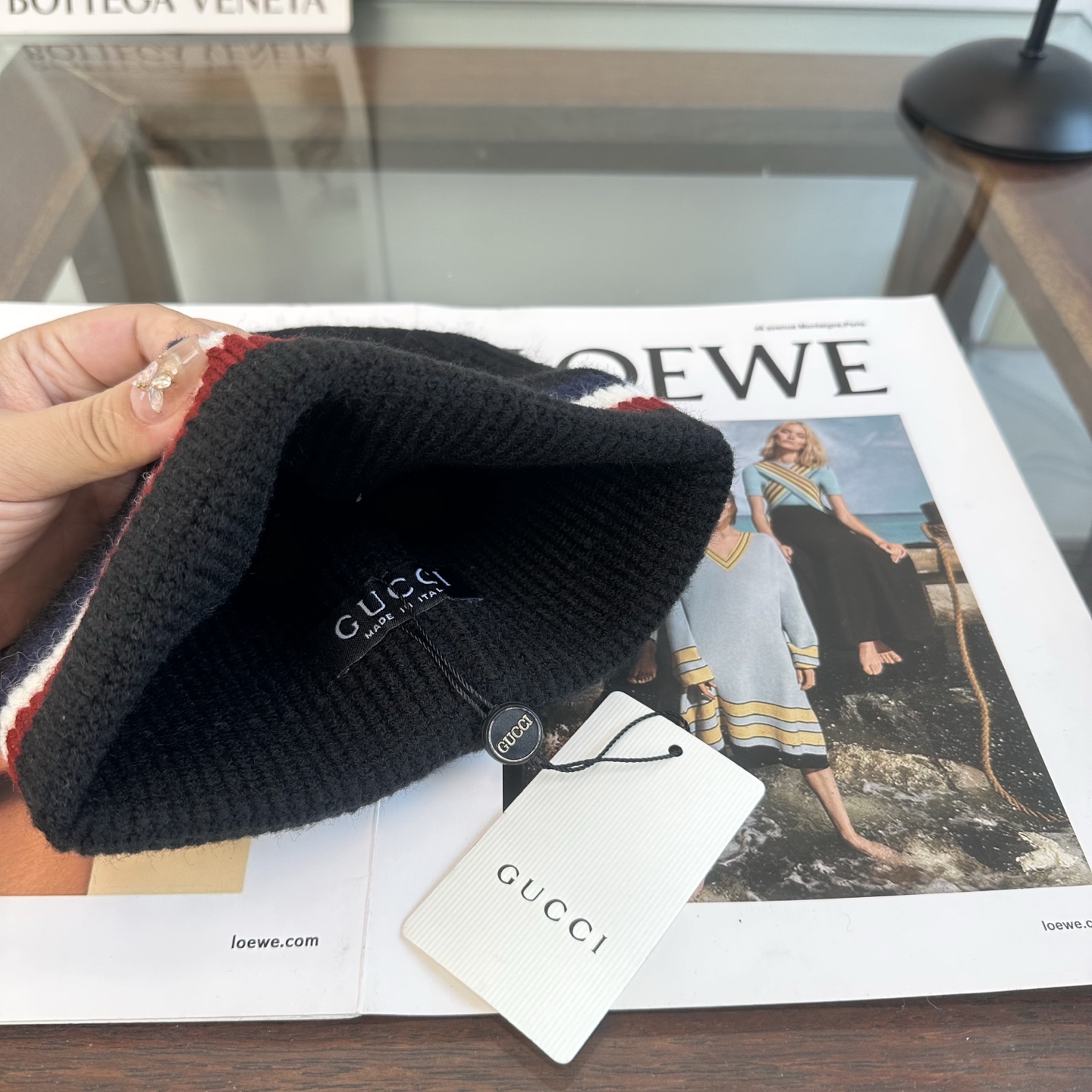 GUCCI 古奇 秋冬新款针织毛线帽，超火爆💖质感一流，出街超好搭配！减龄神器