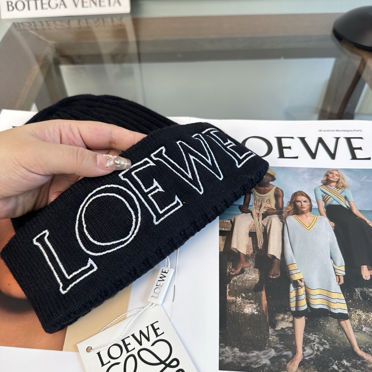 LOEWE 罗意威 秋冬新款针织毛线帽，超火爆💖质感一流，出街超好搭配！减龄神器