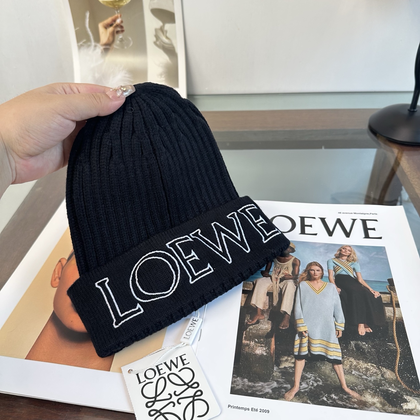 LOEWE 罗意威 秋冬新款针织毛线帽，超火爆💖质感一流，出街超好搭配！减龄神器