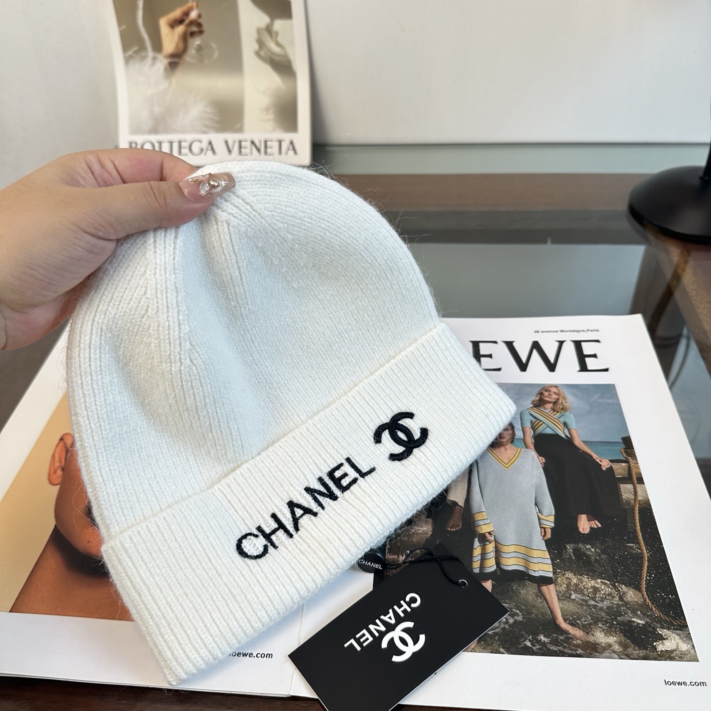 CHANEL香奈儿 秋冬新款针织毛线帽，超火爆💖质感一流，出街超好搭配！减龄神器