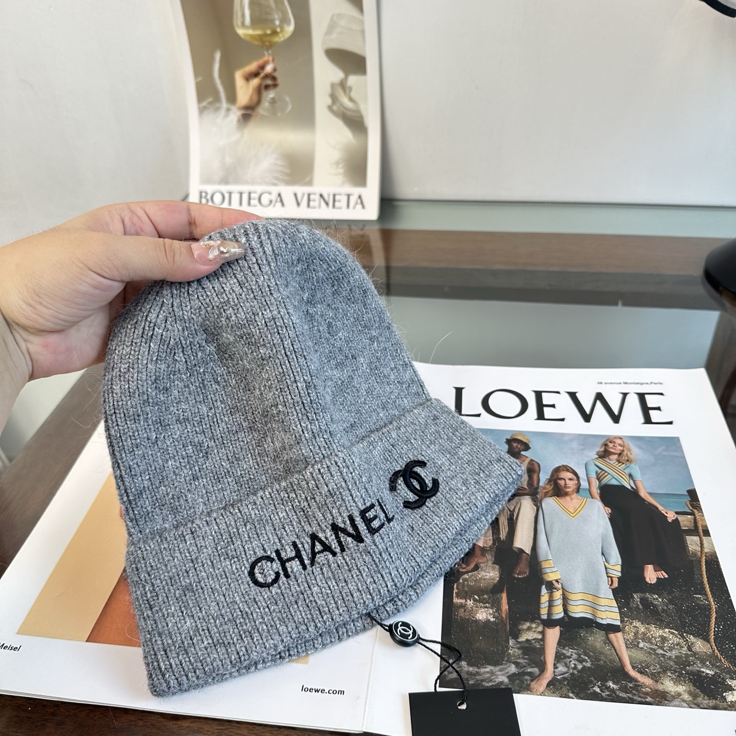 CHANEL香奈儿 秋冬新款针织毛线帽，超火爆💖质感一流，出街超好搭配！减龄神器
