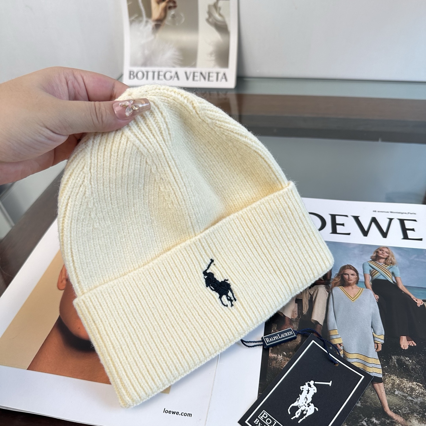 Polo 秋冬新款针织毛线帽，超火爆💖质感一流，出街超好搭配！减龄神器