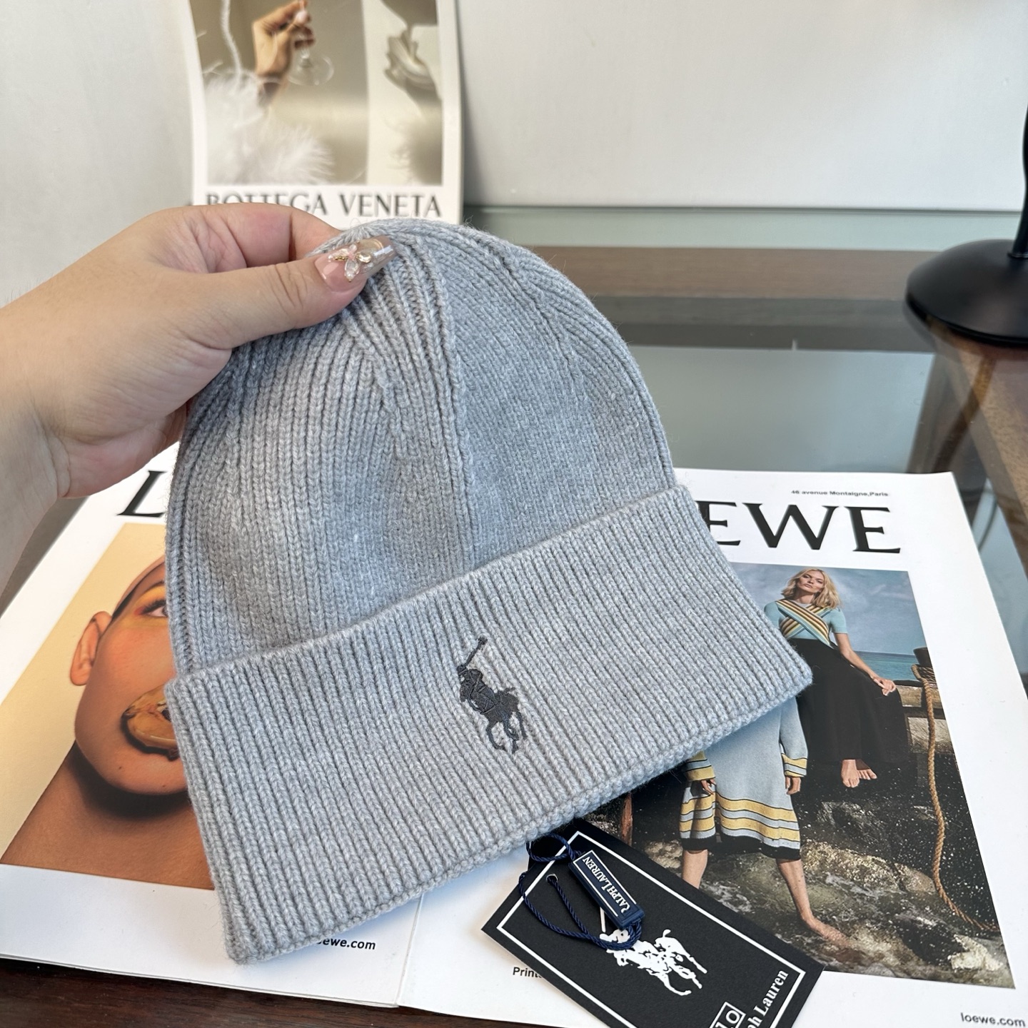 Polo 秋冬新款针织毛线帽，超火爆💖质感一流，出街超好搭配！减龄神器