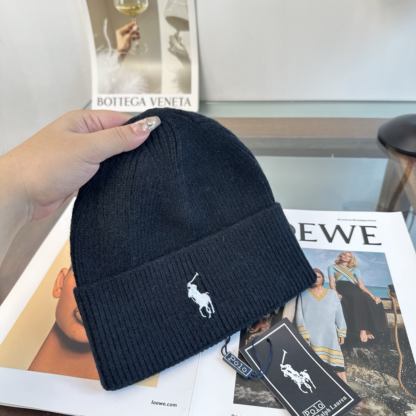 Polo 秋冬新款针织毛线帽，超火爆💖质感一流，出街超好搭配！减龄神器