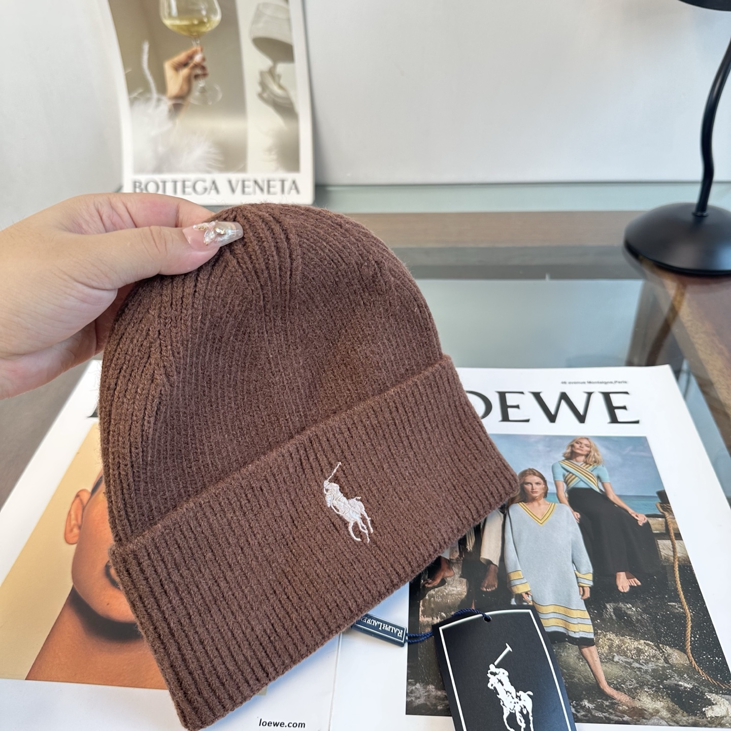Polo 秋冬新款针织毛线帽，超火爆💖质感一流，出街超好搭配！减龄神器