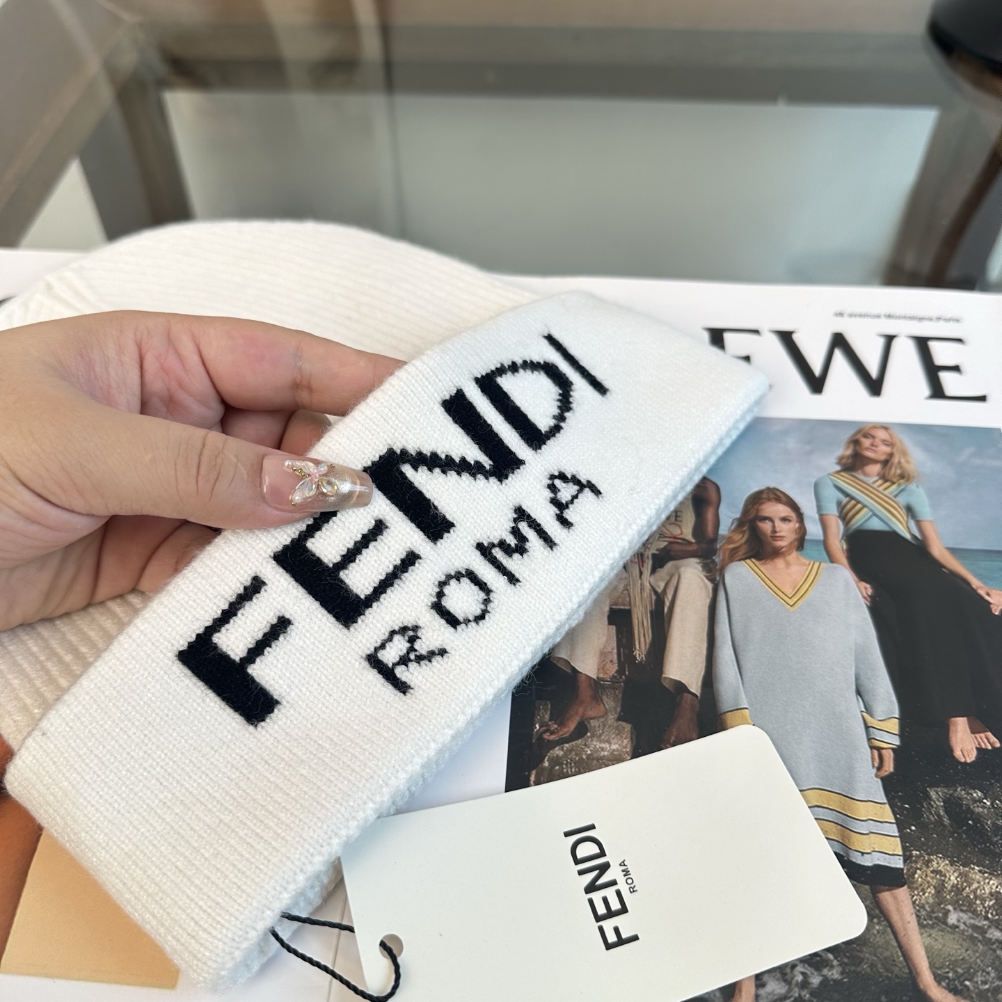 FENDI 芬迪 秋冬新款针织毛线帽，超火爆💖质感一流，出街超好搭配！减龄神器