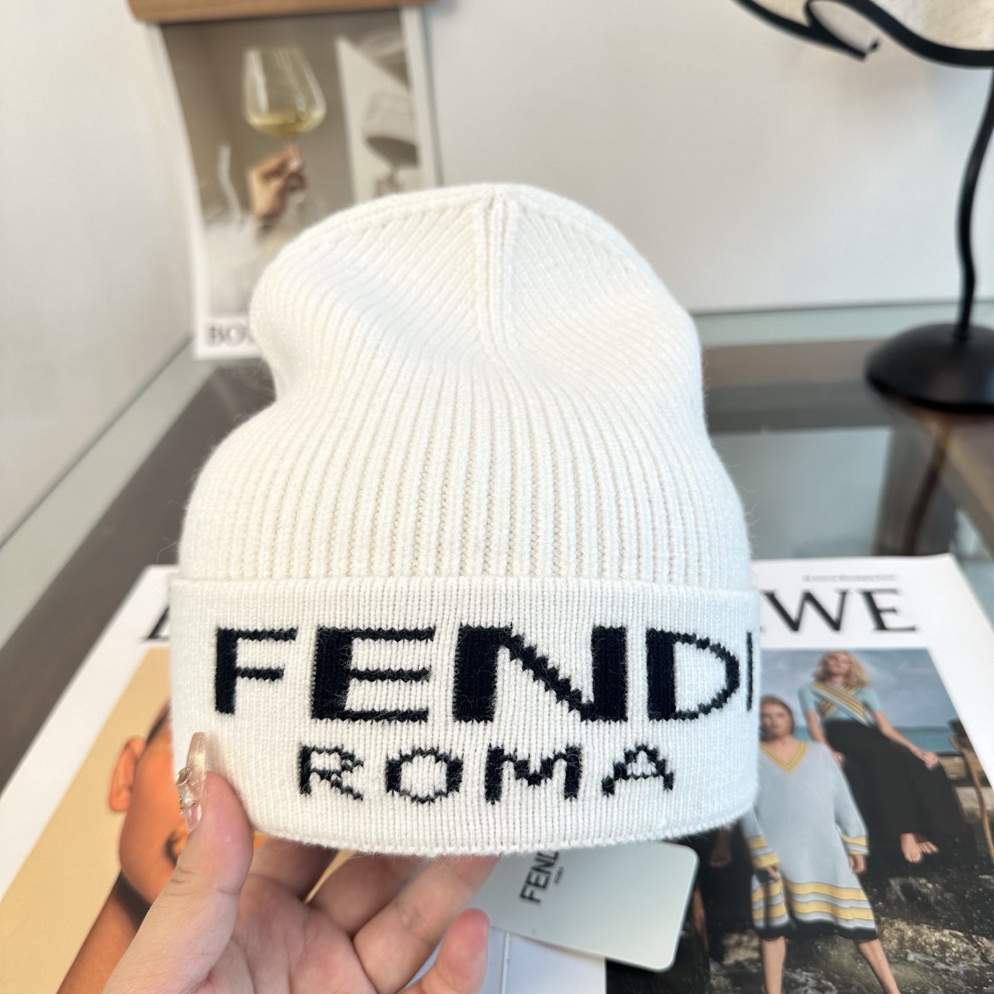 FENDI 芬迪 秋冬新款针织毛线帽，超火爆💖质感一流，出街超好搭配！减龄神器